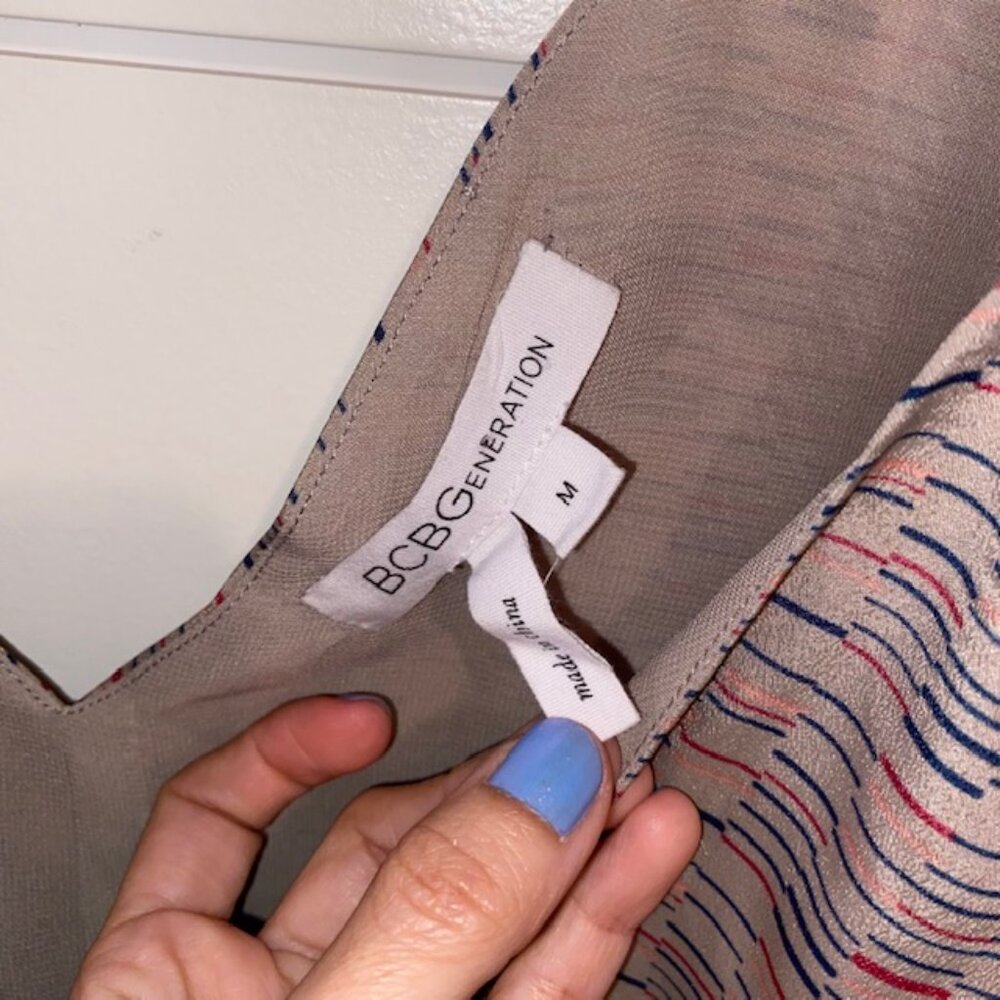 Bcbg Generation High-Low Open Back Stripe Dress P… - image 3